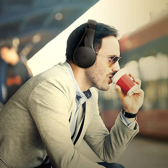 Motorola XT500 Ασύρματα / Ενσύρματα Over Ear Ακουστικά με 10 ώρες Λειτουργίας Μαύρα