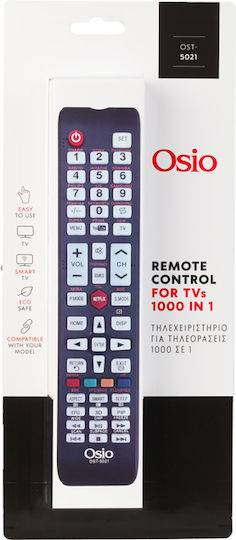 Osio Universal Fernbedienung OST-5021 für Τηλεοράσεις und Osio