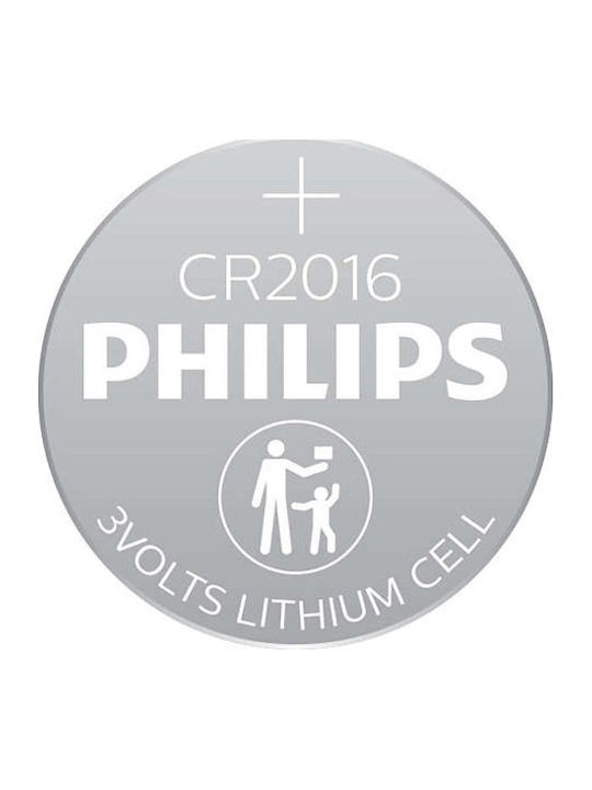 Philips Μπαταρίες Λιθίου Ρολογιών CR2016 3V 5τμχ