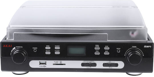 Akai Proffesional ATT-15C Turntables with Preamp and Built-in Speakers Black