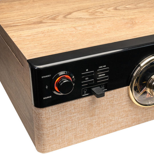 Akai Proffesional ATT-300CC Βαλιτσάκι Πικάπ με Belt Drive, Προενίσχυση και Ενσωματωμένα Ηχεία Καφέ