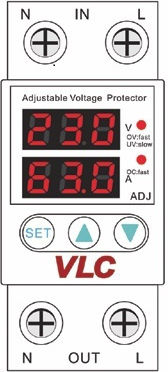 Monitorul de tensiune Rail Monitoare de tensiune monofazată Vlc 63a