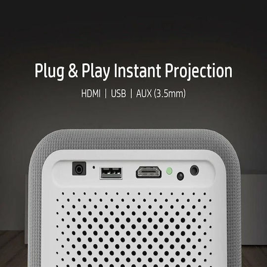 HP CC500 6Y8U9AA Mini Projector LCD Full HD Λάμπας LED με Ενσωματωμένα Ηχεία