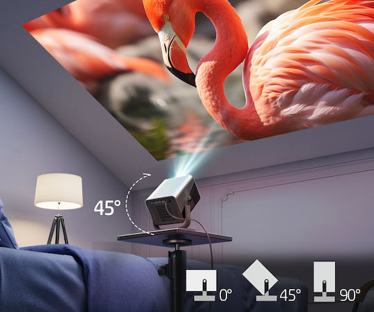 HP MC475 Mini Projector LCD Λάμπας LED με Wi-Fi και Ενσωματωμένα Ηχεία