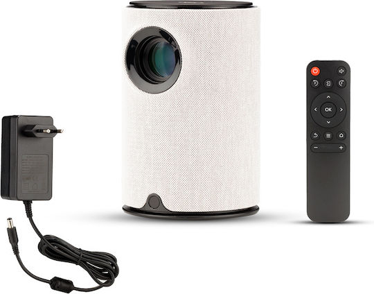 Osio OPRO-4010 Projektor LCD HD LED-Lampe mit Wi-Fi und Eingebauten Lautsprechern Gray