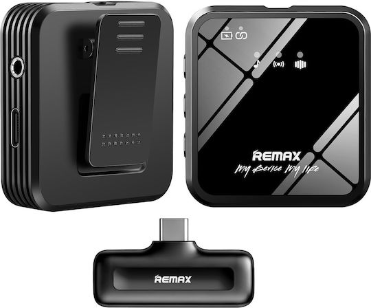 Remax K11 Wireless Condenser (Small Diaphragm) Microphone Πέτου, Clip On for Mobile