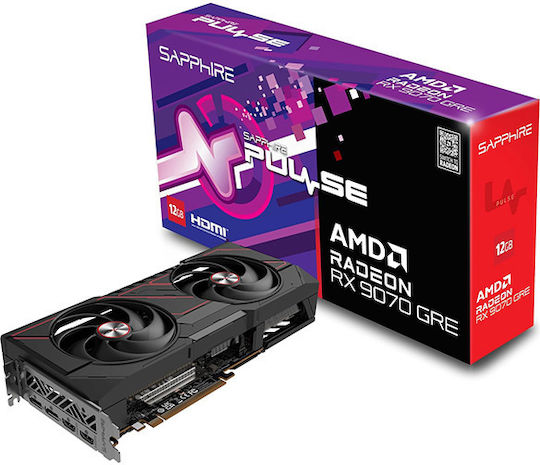 Sapphire Radeon RX 9070 GRE 12GB GDDR6 Pulse OC Видео Карта