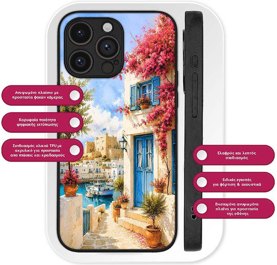 Soniquegreek Island Muse Series Oppo Find X3 Lite 5g Mobile Phone Case Rodian Harbor