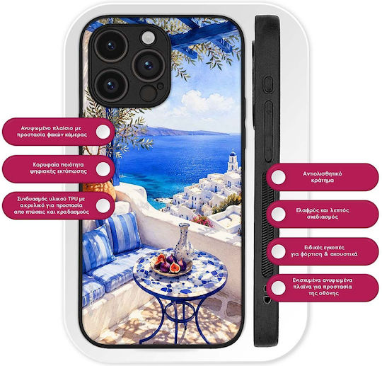 Калъф Sonique Greek Island Muse Series Google Pixel 9 Pro XL 5G Изглед към Егейско море