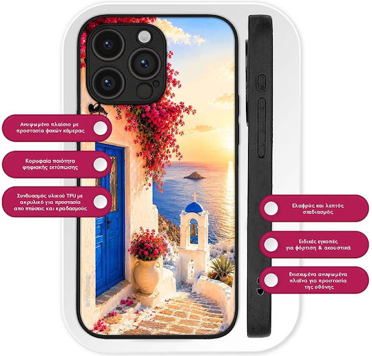 Sonique Greek Island Muse Series Case Motorola Moto G04 4G Moto G04s 4G Moto G24 4G Moto G24 4G Power Moto E14 4G Santorini Sunset