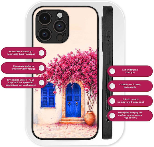 Sonique Greek Island Muse Series Realme C65 4g Pink Bougainvillea Case