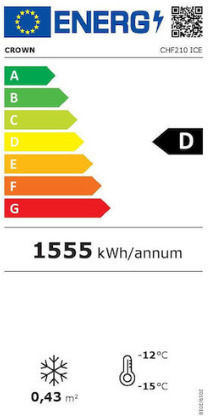 Crown Ψυγείο Παγωτού Υ82.5xΠ93xΒ55.5cm