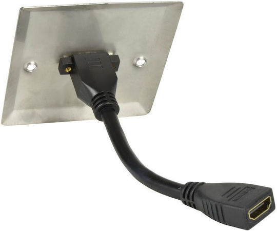 Avlink 123.390uk Steel Wall-Mounted HDMI Socket Piece