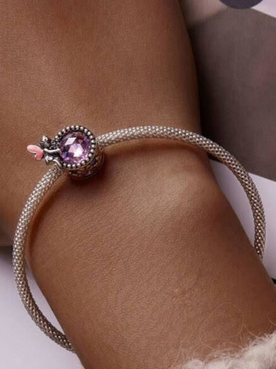 Pandora Charm Silver Pink