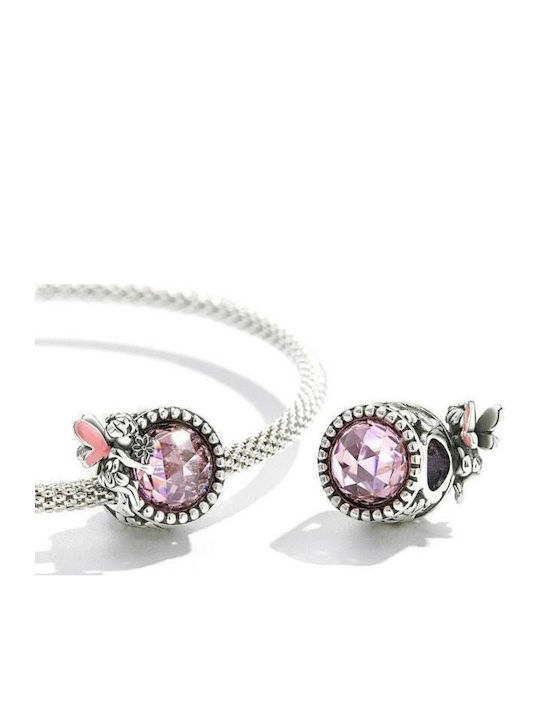 Pandora Charm Silver Pink