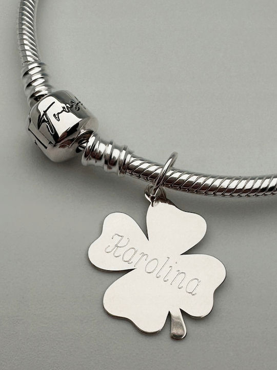 Pandora Charm Όνομα από Ασήμι