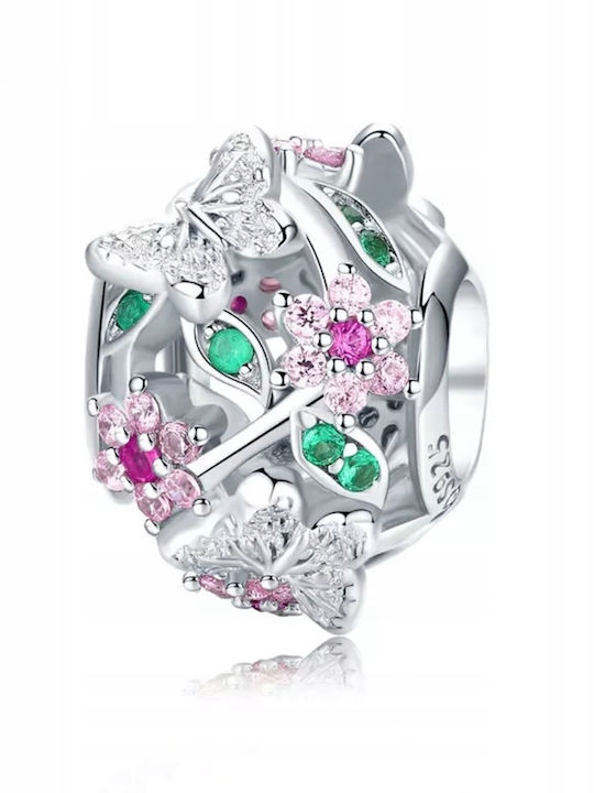 Pandantiv Pandora Charms Flori De Primăvară Fluturi Argint 925 Pandantive