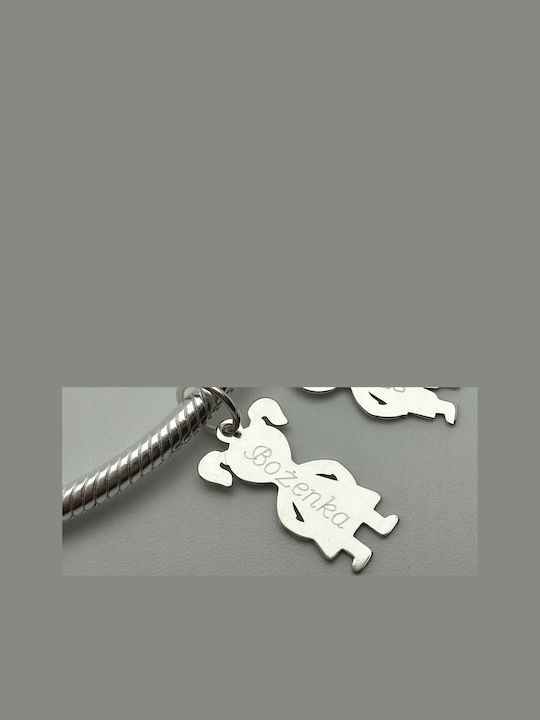 Pandora Charms Girl Charms Daughter Silver 925 Engraving