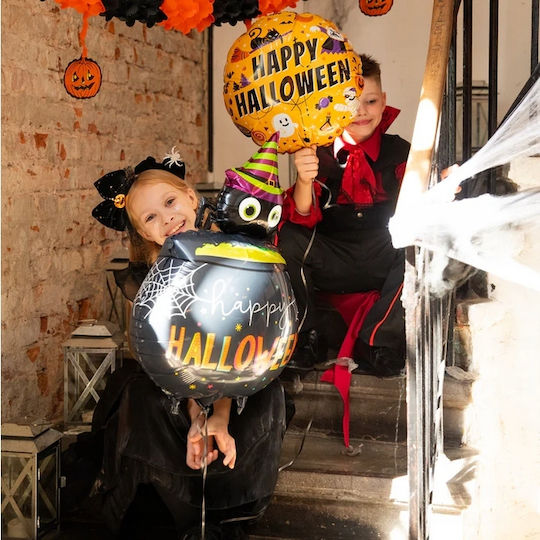 Baloane Halloween Folie Jumbo Portocalii Happy 79 cm