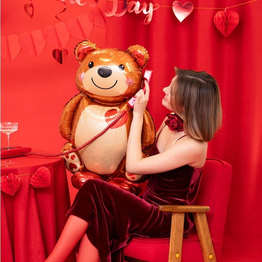 Heart Balloon Flowers Foil Jumbo 91cm
