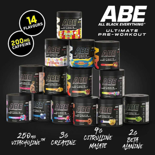 Applied Nutrition ABE All Black Everything Pre Workout Supplement 375g 30 Servings Bubblegum Crush