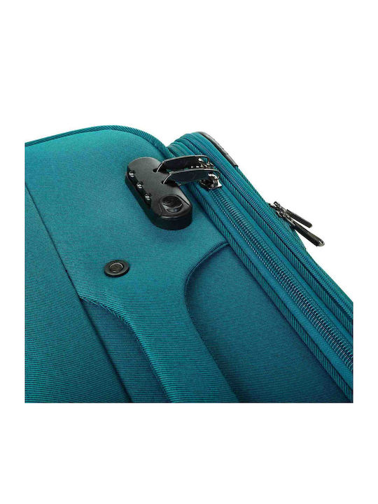 Diplomat Lisbon Fabric Petrol Suitcases Set 3pcs