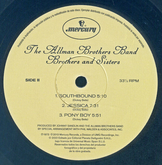 Allman Brothers Band Brothers Sisters Vinyl