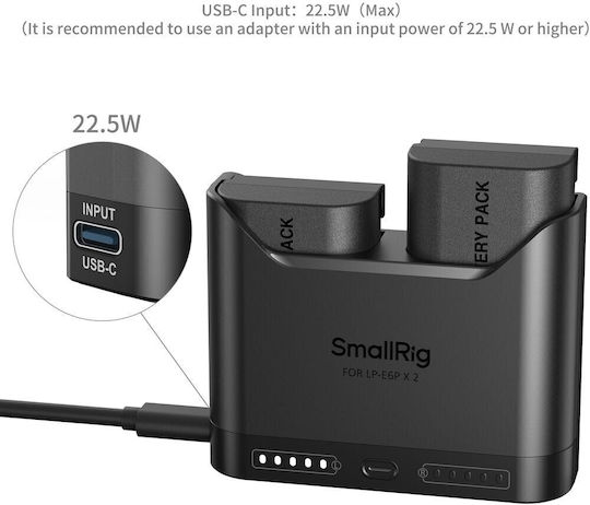 SmallRig Încărcător de Baterii Compatibil cu Canon