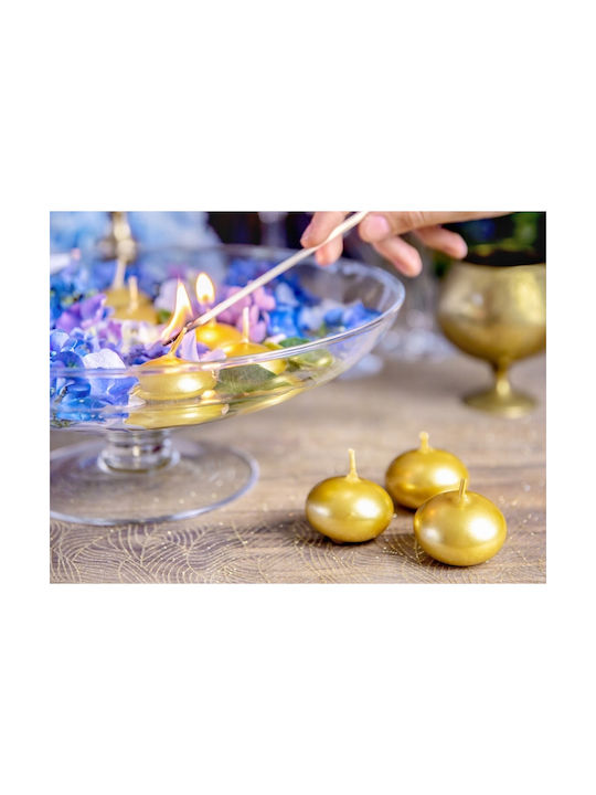 PartyDeco Διακοσμητικό Κερί Χρυσό