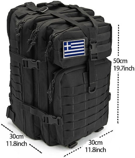 Militärrucksack Schwarz 45lt HM-4590-Schwarz