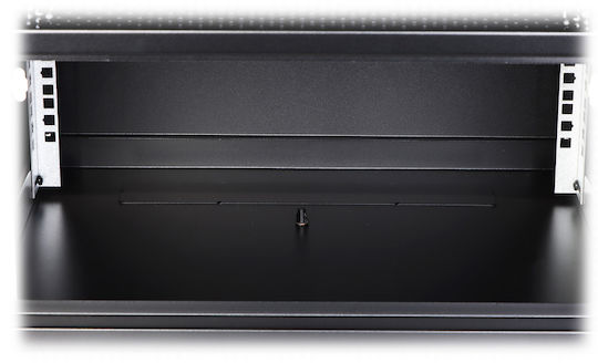 Delta Επιτοίχια Καμπίνα Rack 19U Μαύρο EPRADO-R19-4U/450-BLUE