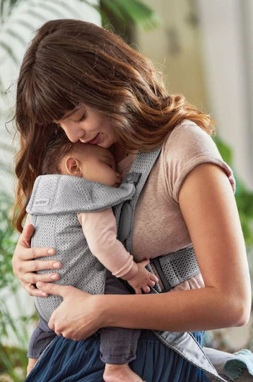 BabyBjorn Babytragetuch Rücken 3d Mesh Grau