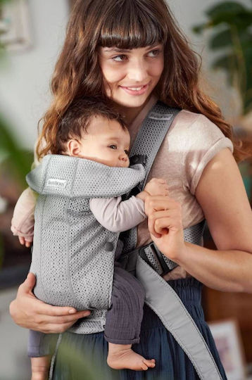 BabyBjorn Babytragetuch Rücken 3d Mesh Grau