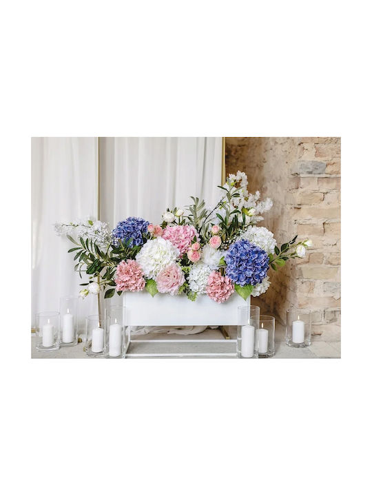 Artificial Flower Hydrangea White Wedding Communion Centerpiece Decoration 35cm Artificial Flower Hydrangea White Wedding Communion Centerpiece Decoration 35cm