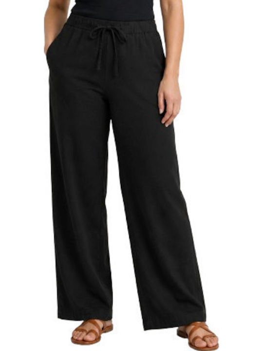 Women's Pantaloons with Rubber Band Black