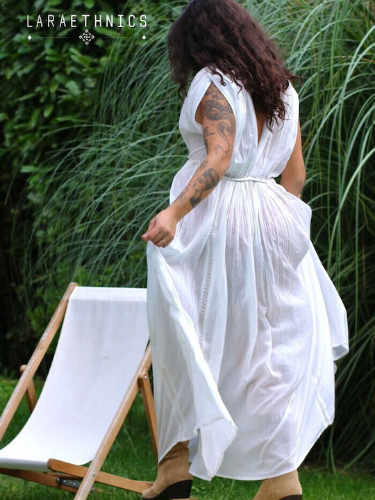 Sommer Maxi Damenkleid Ivoire