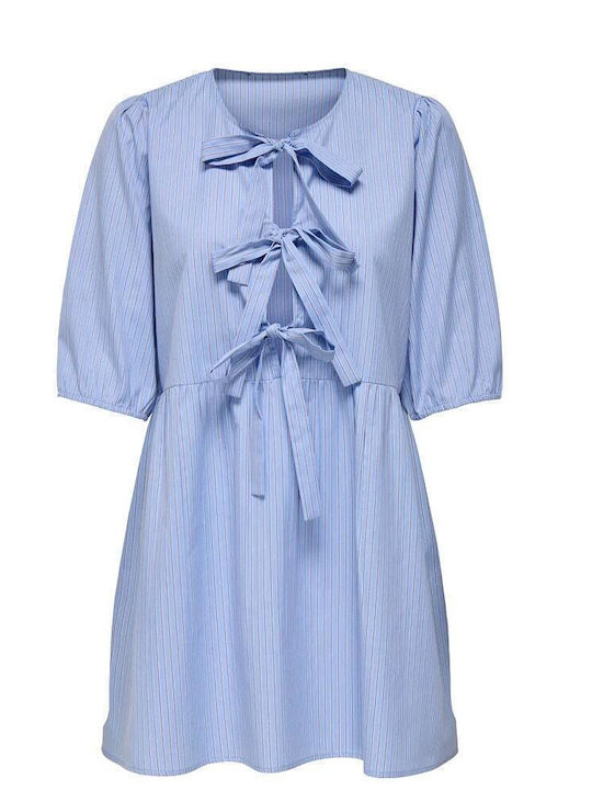 Tessa Sommer Mini Damenkleid Hellblau