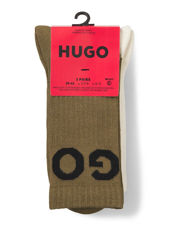 Hugo Iconic Cc Men's Socks Olive 3Pack