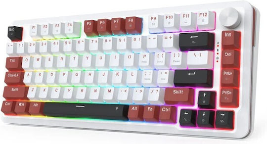 Redragon K721WRB-RGB Gaming Mechanical Keyboard 75% with Magnetic Switches and RGB Lighting (International English)