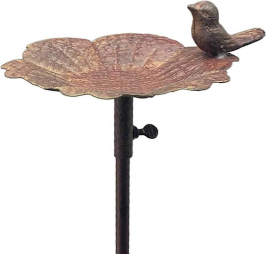 Gartendekorationen Wasserbehälter Ein Vogel Auf Einem Blatt