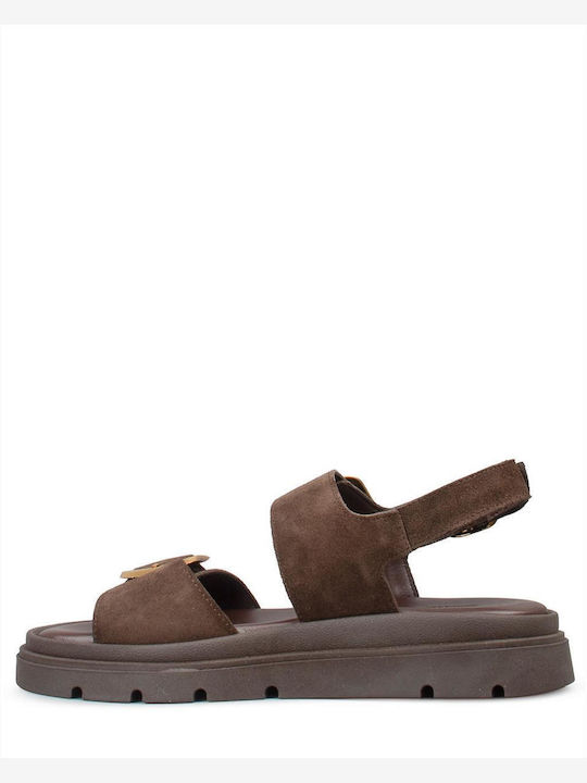Women's Flat Sandals Brown 556 Brown Kast