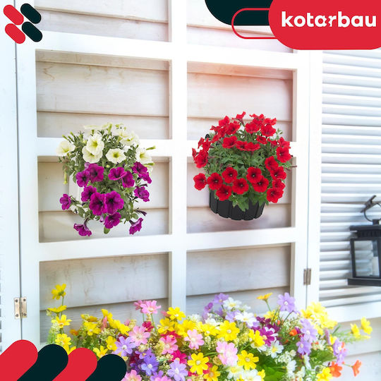 Kotarbau Σετ 6 Γλάστρες Πλαστικές Anthracite Kotarbau Σετ 6 Γλάστρες Πλαστικές Anthracite