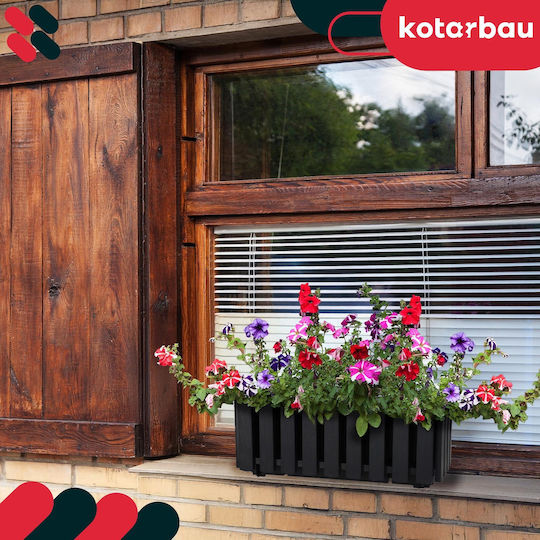 Kotarbau Σετ 6 Γλάστρες Ξύλινες Anthracite Kotarbau Σετ 6 Γλάστρες Ξύλινες Anthracite