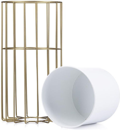 HowHomely Metallischer Goldener Blumentopf