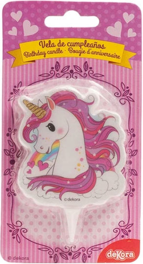 Candle Unicorn 2d 1 Set