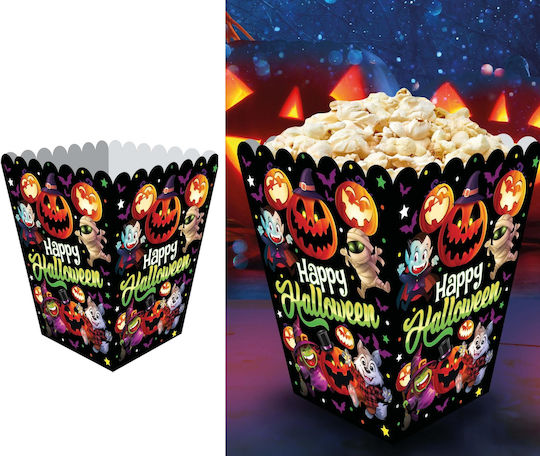 Popcorn Buckets Boxes Sweets Snacks Halloween Monsters 6pcs