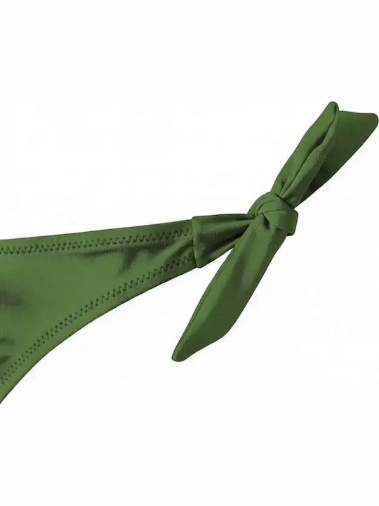 Bikinihosen mit Schnürung Grün