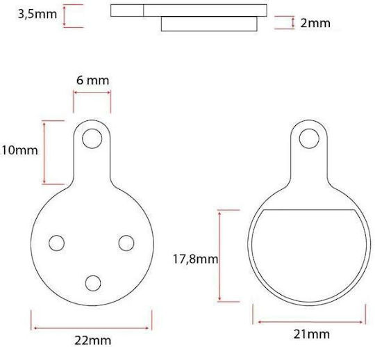 Ewheels Τακάκια για Ηλεκτρικό Scooter CFK143
