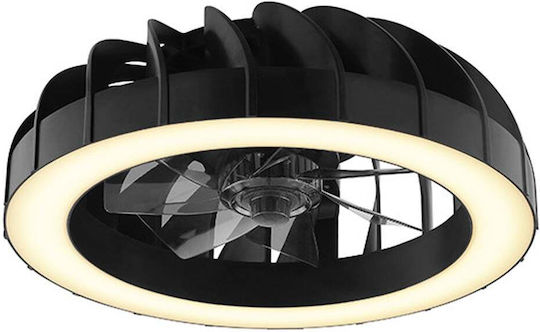 Brilliant Deckenventilator 46cm mit Leuchte Schwarze