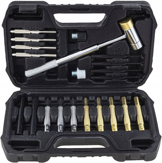 Präzisionsstanzensatz 21 Stück Hammer Zentrierstifte Messing Falon-tech
